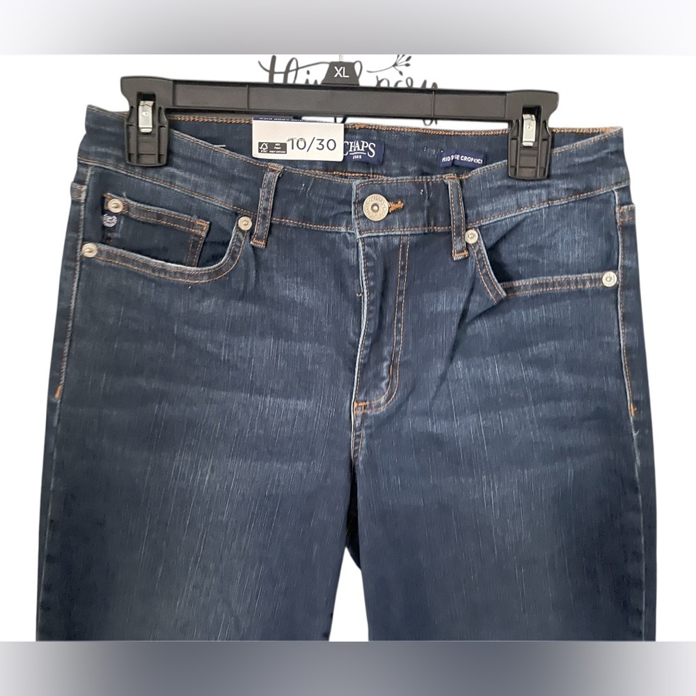 CHAPS jeans , MID RISE CROP KICK - Picture 3 of 6
